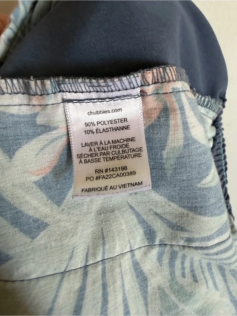 Chubbies Blue Drawstring Everywhere Performance Pants size Medium EUC - Picture 7 of 8